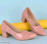 Synthetic Shine Belly ballerina flats, India-made solid sole shoes with closed back